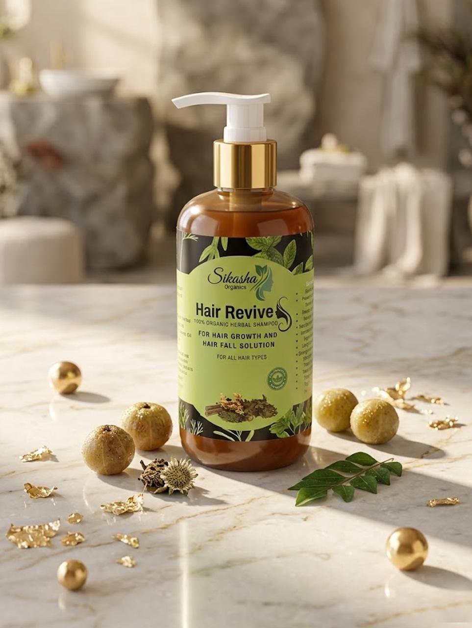 Sikasha Organics herbal shampoo natural ingredients label