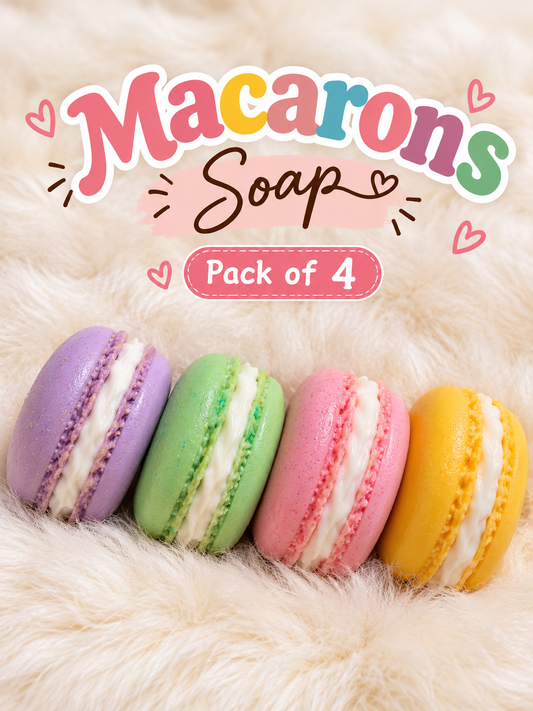 Sikasha Macaron Soaps — Pack of 4 French Luxury Soaps | Gentle Moisturizing | Perfect Gift