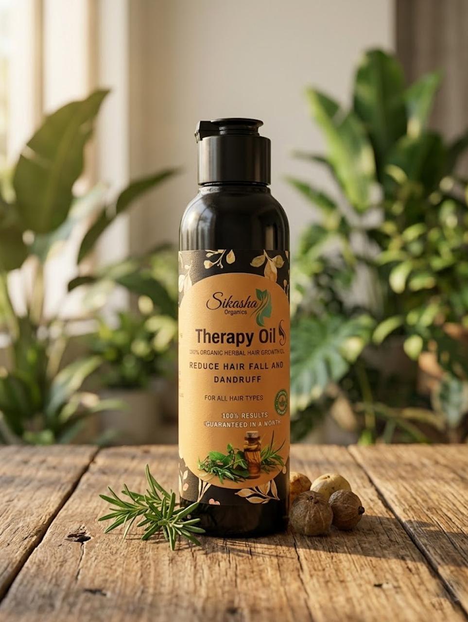 Sikasha Therapy Oil natural herbal ingredients for hair fall control