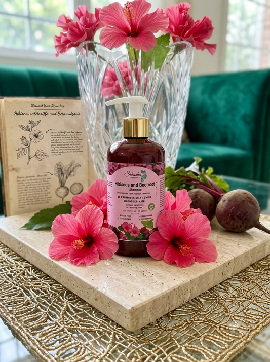 Sikasha Hibiscus & Beetroot Shampoo — Deep Nourishing Herbal Shampoo for Hair Growth & Shine | 300ml
