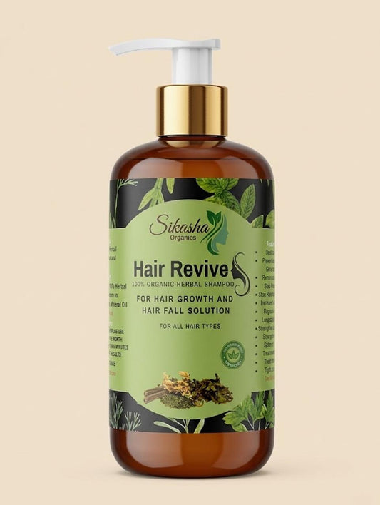 Hair Revive Herbal Shampoo sulfate free paraben free hair fall control