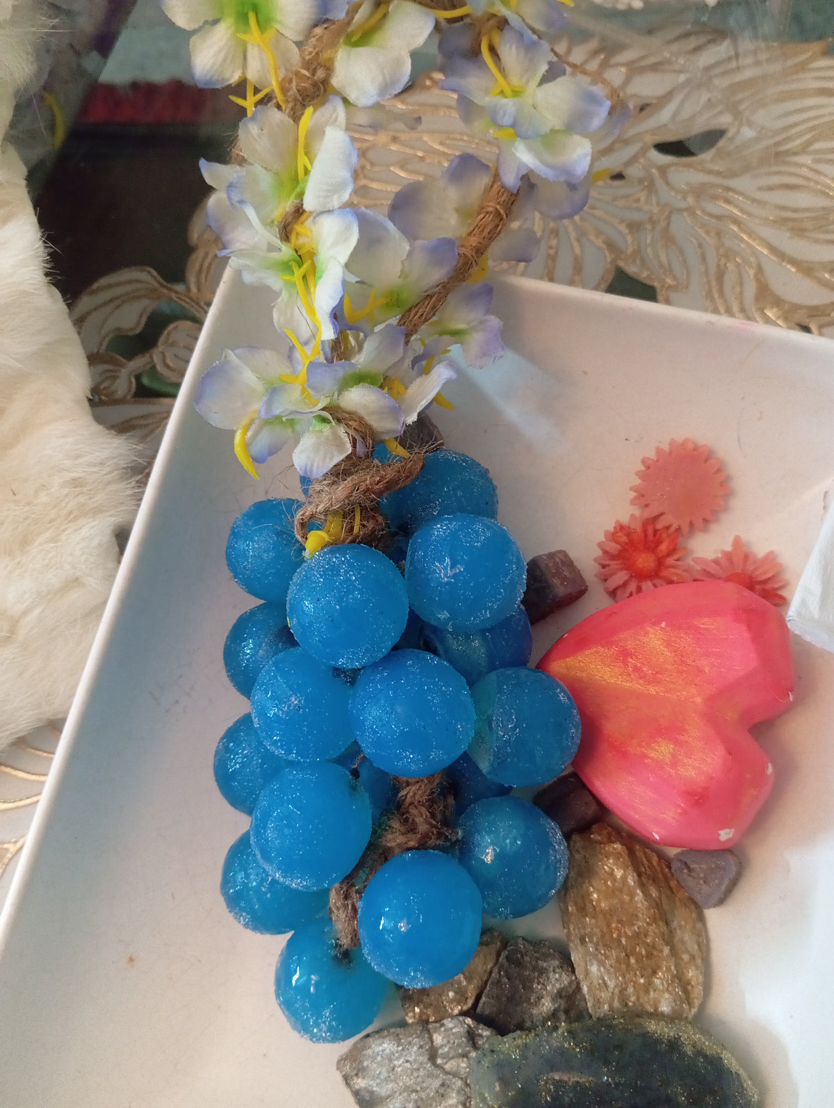 Sikasha Grape Shaped Hanging Soap — Decorative Jute Rope | 6 Colours | Bathroom Aesthetic