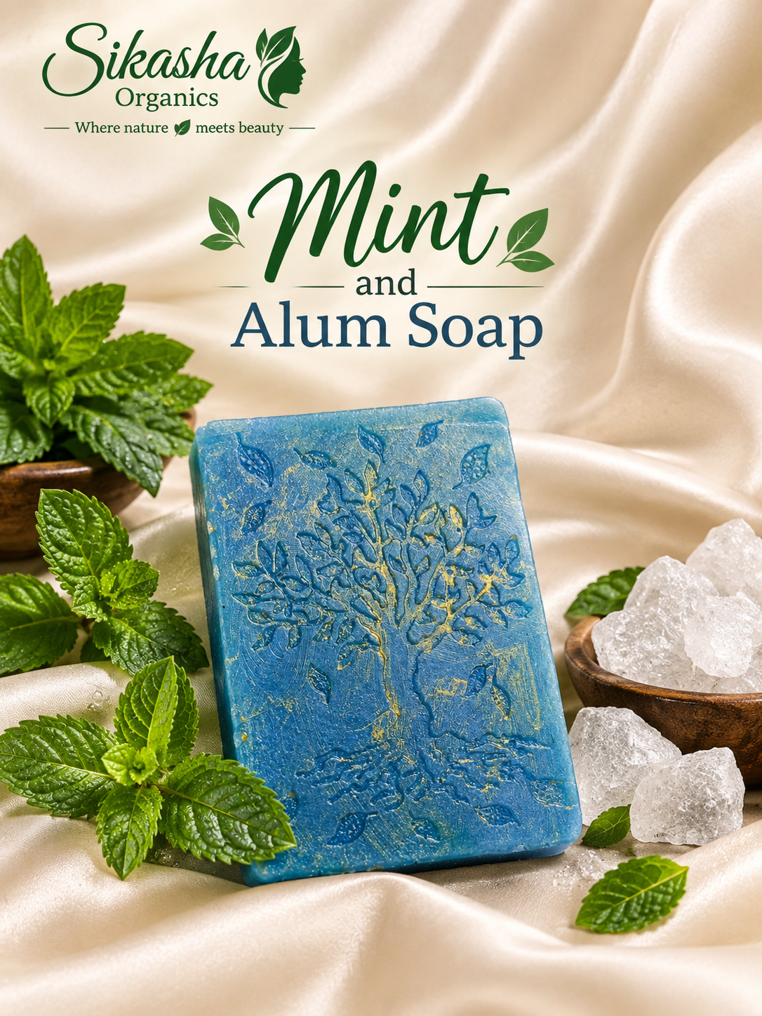 Sikasha Thanda Tharr — Mint & Alum Soap | Odor Control | Body Tightening | Summer Fresh