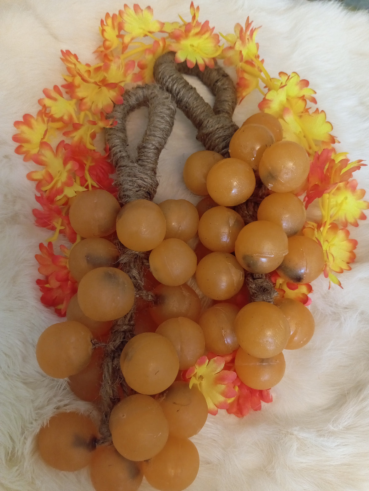 Sikasha Grape Shaped Hanging Soap — Decorative Jute Rope | 6 Colours | Bathroom Aesthetic