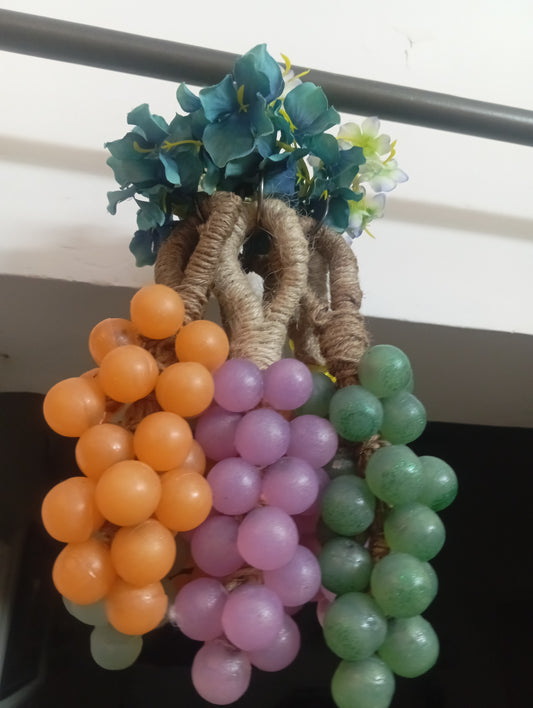 Sikasha Grape Shaped Hanging Soap — Decorative Jute Rope | 6 Colours | Bathroom Aesthetic